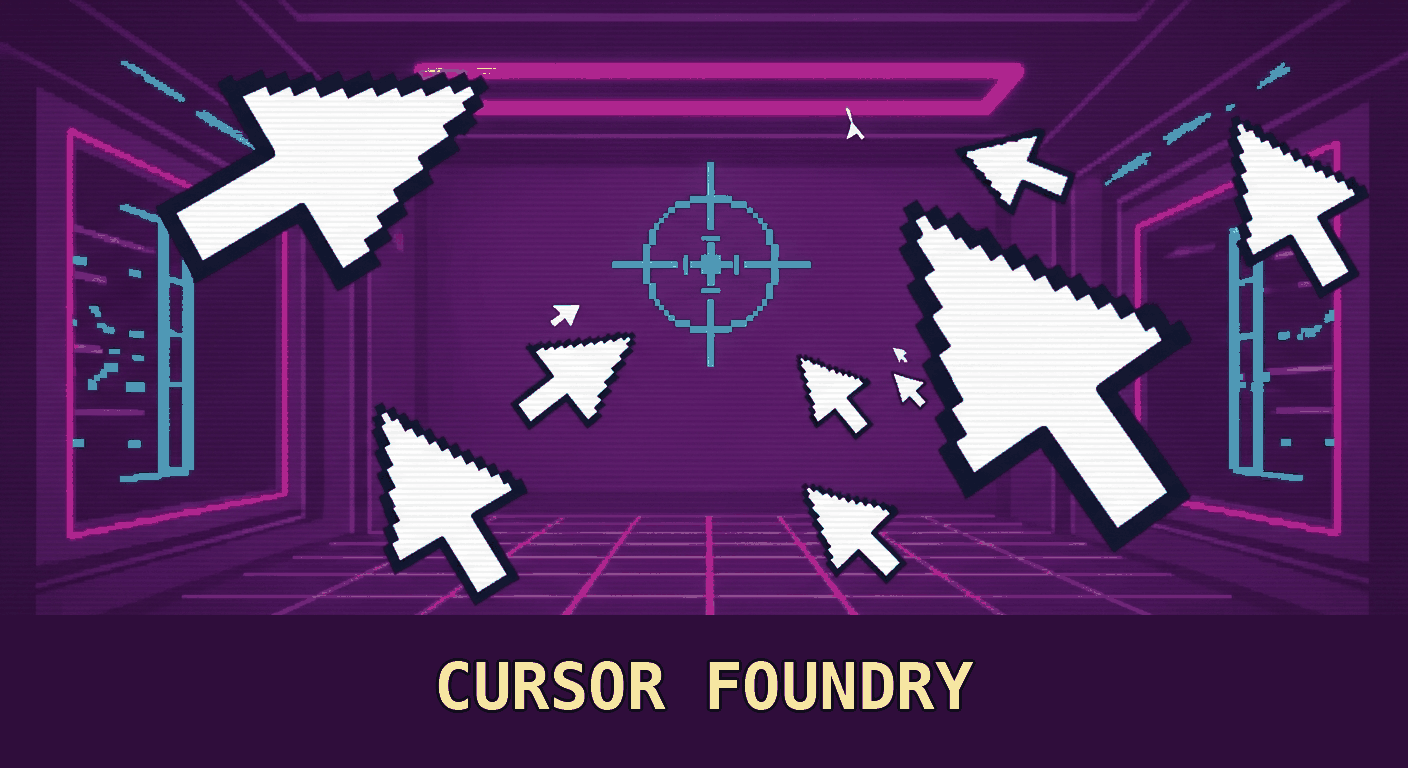 Retro Game Hardware Cursor Theme — Cursor Foundry